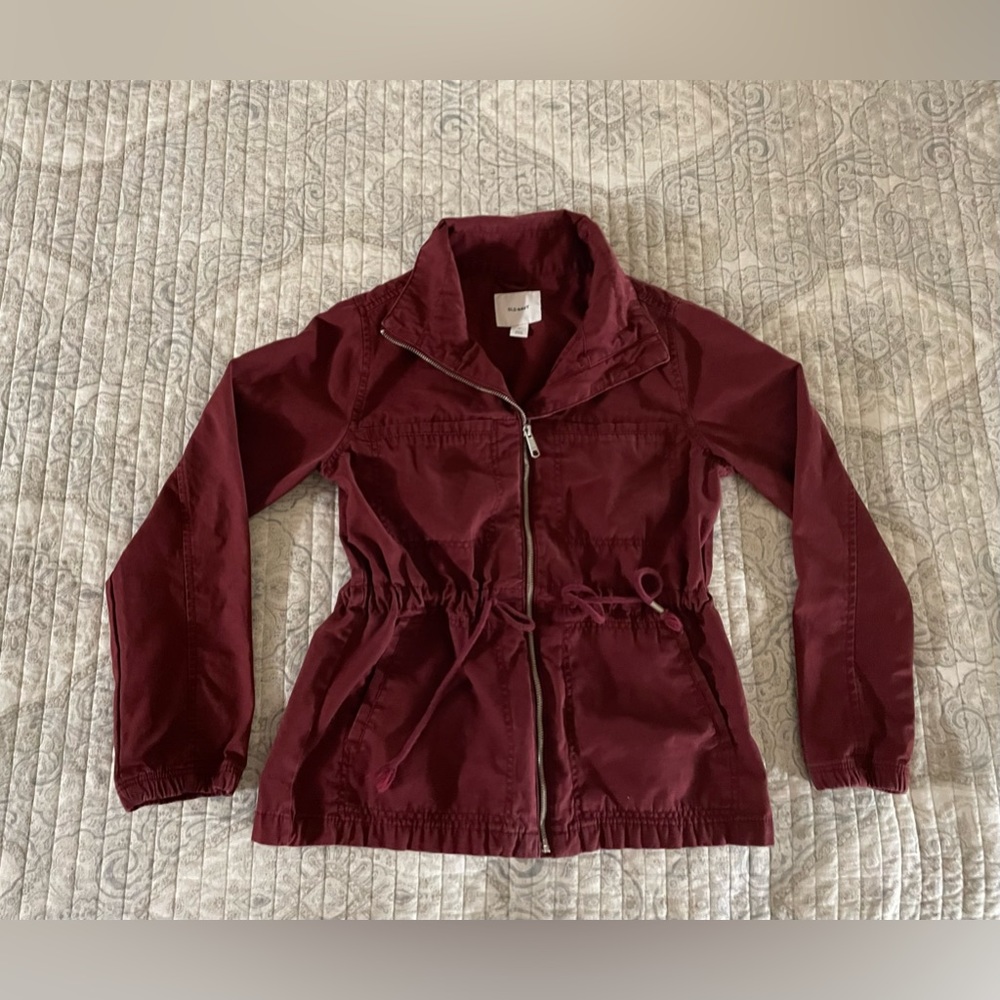 Old Navy - burgundy jacket, size M.